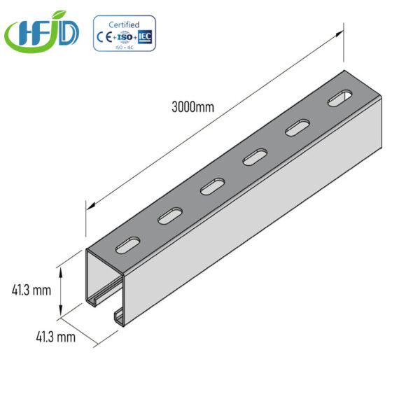 HDG Solar PV Mounting Support System with Integrated Cable Tray Management