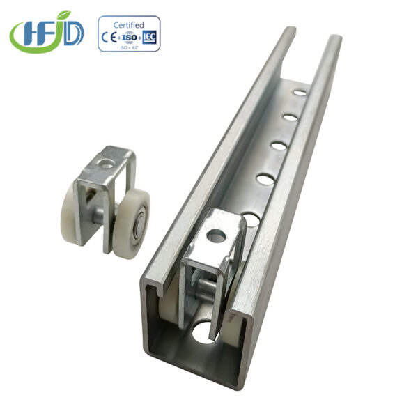 Cable Tray Roller System with C Channel Guide Rail
