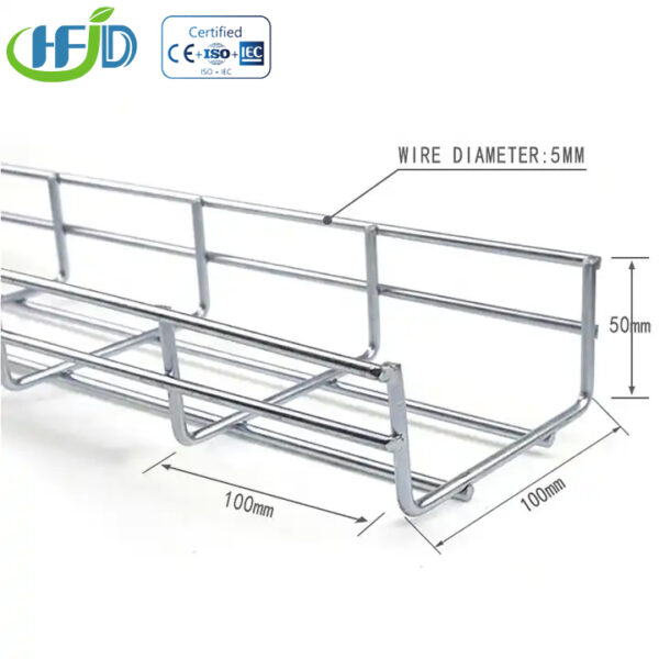 Floor Mounted Wire Mesh Cable Tray Support System - Image 3